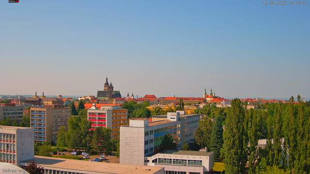pohled na centrum Hradce Králové