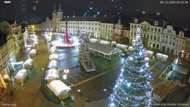 Vánoční trhy Velké náměstí Hradec Králové